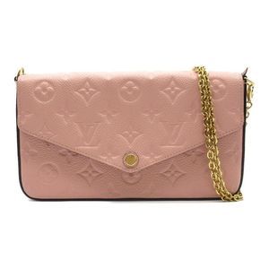 Louis Vuitton Pochette Felicie Monogram Implant Leather Pink GM Shoulder Bag